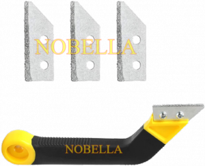 GROUT SAW WITH 2 WOLFRAM CARBIDE BLADES