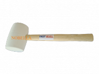 RUBBER HAMMER WITH WOODEN HANDLE 0.900 kg.