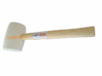 RUBBER HAMMER WITH WOODEN HANDLE 0.900 kg.