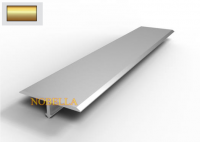 TRANSITION ALUMINUM PROFILE   25/07 мм T-shape Gold matt