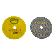 ДИАМАНТЕНА ШКУРКА/ПАД ЗА СУХО ПОЛИРАНЕ Ø100 мм С ВЕЛКРО ЗА ЗАКРЕПВАНЕ, ЕДРИНА 100 ЗА ЕСТЕСТВЕНИ И ИЗКУСТВЕНИ МАТЕРИАЛИ
