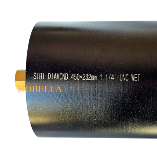 ДИАМАНТЕНА БОРКОРОНА Ø 232 мм., L450 mm., 1 ¼" UNC