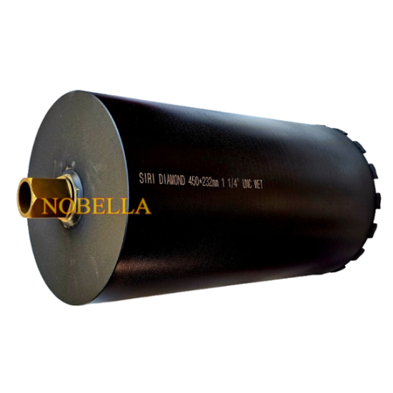 ДИАМАНТЕНА БОРКОРОНА Ø 232 мм., L450 mm., 1 ¼" UNC
