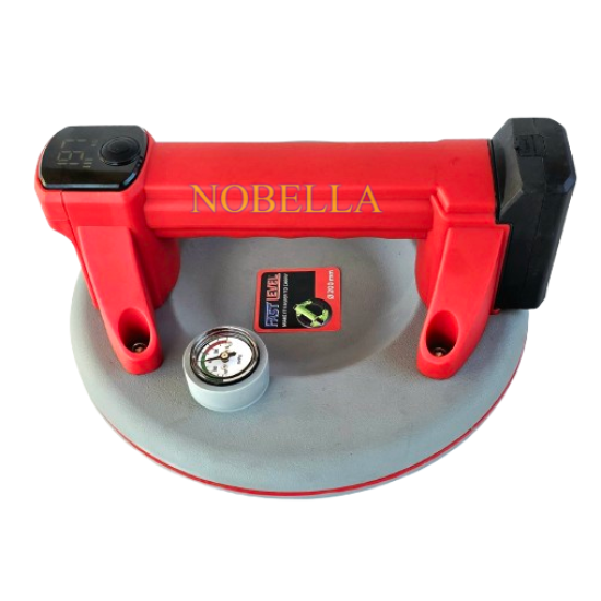 ВАКУУМ ДРЪЖКА - ВЕНДУЗА Ф210 мм, С ЕЛЕКТРИЧЕСКА ПОМПА И МАНОМЕТЪР - 200/70 кг. – Макс. Хор./Верт. засмукваща сила