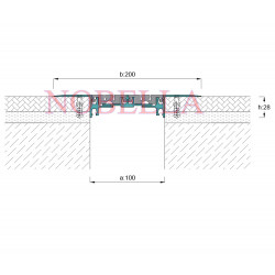 КОНСТРУКТИВНА ДЕЛАТАЦИОННА ЛАЙСТНА / РАБОТНА ФУГА 100x200x28 P 3м