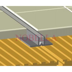 ДЕЛАТАЦИОННА ЛАЙСТНА ЗА ЛЕПИЛO СИВО-ПРОЗРАЧНО - 14x8mm 2.5м