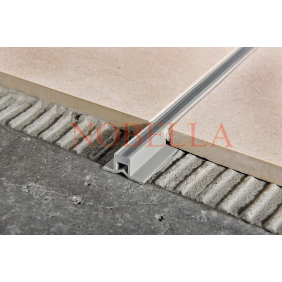 ДЕЛАТАЦИОННА ЛАЙСТНА ЗА ЛЕПИЛO СИВО-ПРОЗРАЧНО - 16x8mm 2.5м
