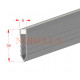ДЕЛАТАЦИОННА ЛАЙСТНА ЗА БЕТОН СИВО-ПРОЗРАЧНО - 35x8mm 2.5м