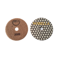 ДИАМАНТЕН ПАД ЗА СУХО ПОЛИРАНЕ Ø100 мм С ВЕЛКРО, ЕДРИНА 2000