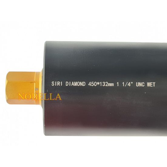 ДИАМАНТЕНА БОРКОРОНА Ø 132 мм., L450 mm., 1 ¼" UNC