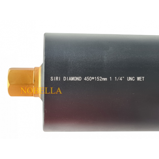 ДИАМАНТЕНА БОРКОРОНА Ø 152 мм., L450 mm., 1 ¼" UNC