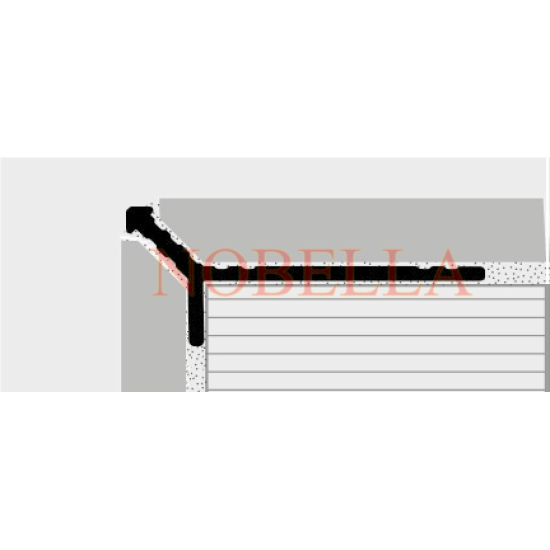 Y-ОБРАЗНА АЛУМИНИЕВА ЪГЛОВА ЛАЙСТНА   8 мм.