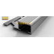 ПРОТИВОПЛЪЗГАЩ ПРОФИЛ  ЗА СТЪПАЛА ОТ АЛУМИНИЙ H10x20 mm, Злато мат 2.7м