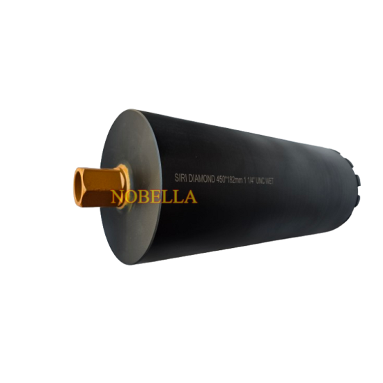 ДИАМАНТЕНА БОРКОРОНА Ø 182 мм., L450 mm., 1 ¼" UNC