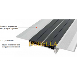 КОНСТРУКТИВНА ДЕЛАТАЦИОННА ЛАЙСТНА / РАБОТНА ФУГА 80x205x32 BC 3м